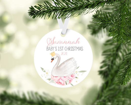 Swan Baby 1st Christmas Ornament, G3