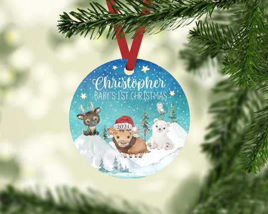 North Pole Baby First Christmas Ornament, B45