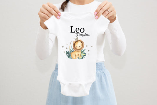 Lion Baby Bodysuit, S5
