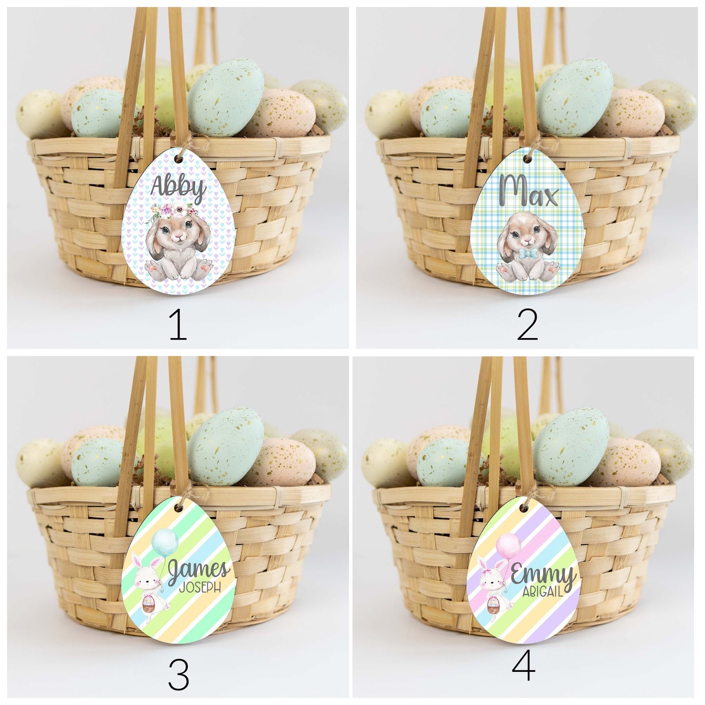 Easter Basket Personalized Name Tag