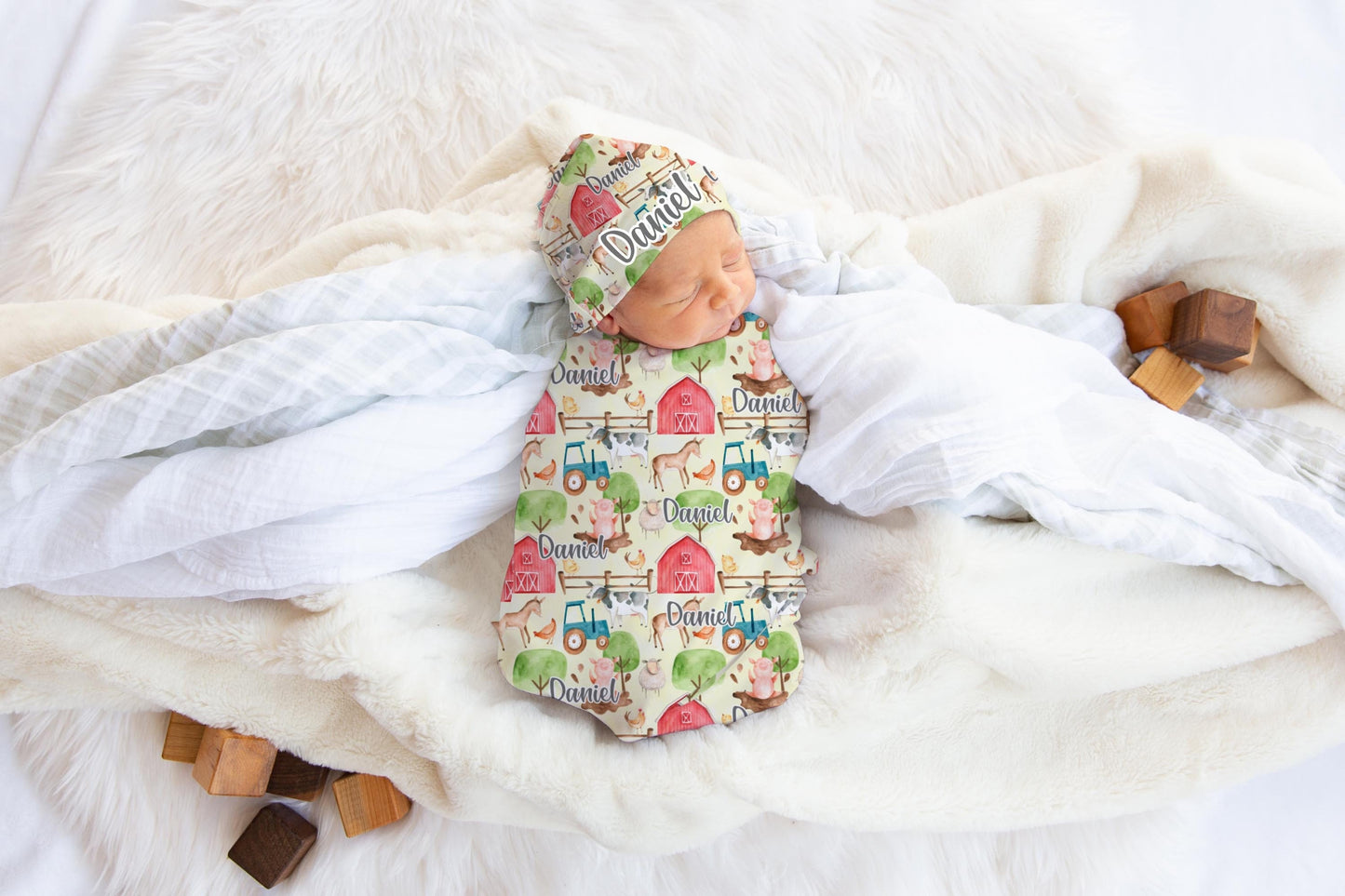 Farm Swaddle Set