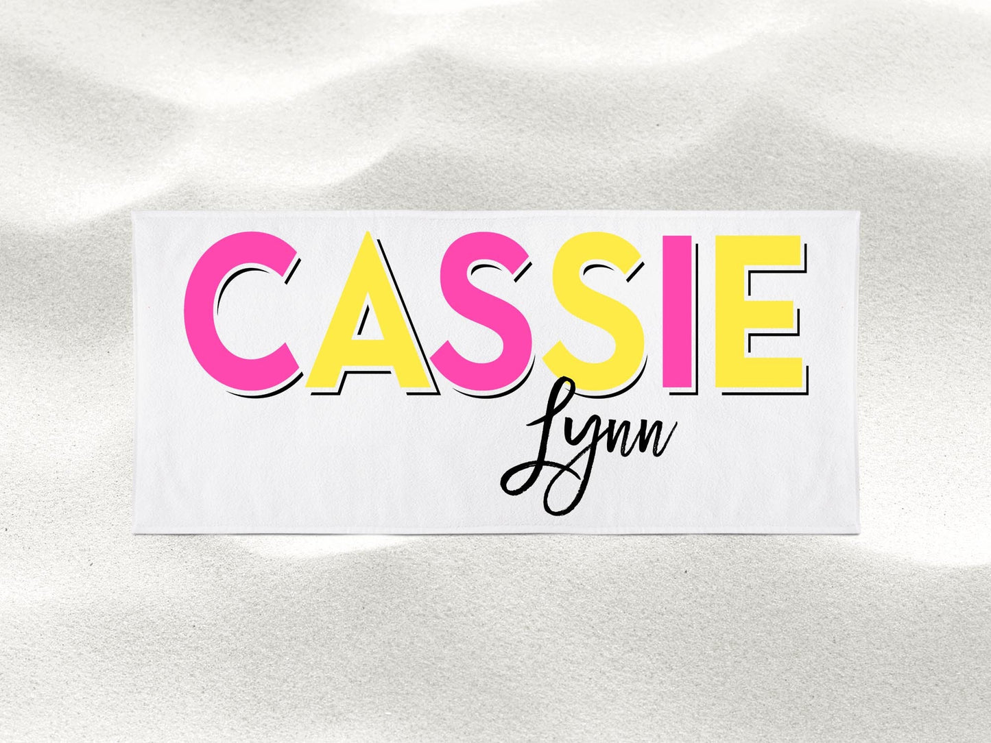 Personalized Name Beach Towel