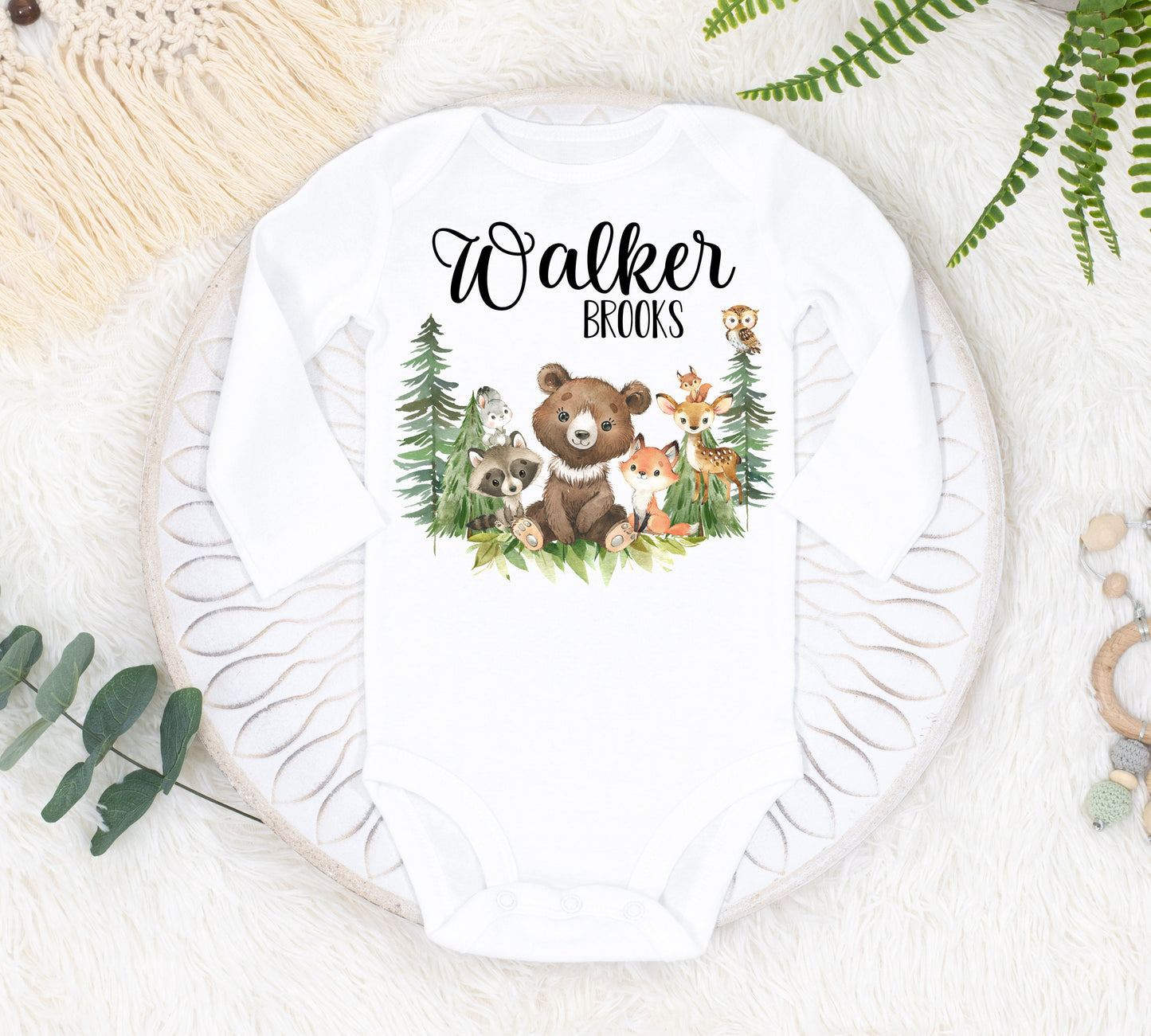 Woodland Baby Bodysuit, W27