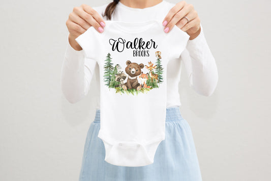 Woodland Baby Bodysuit, W27