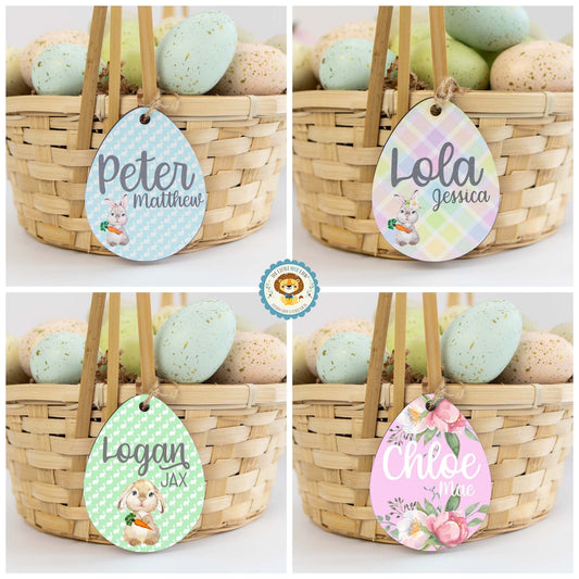 Easter Basket Personalized Name Tag