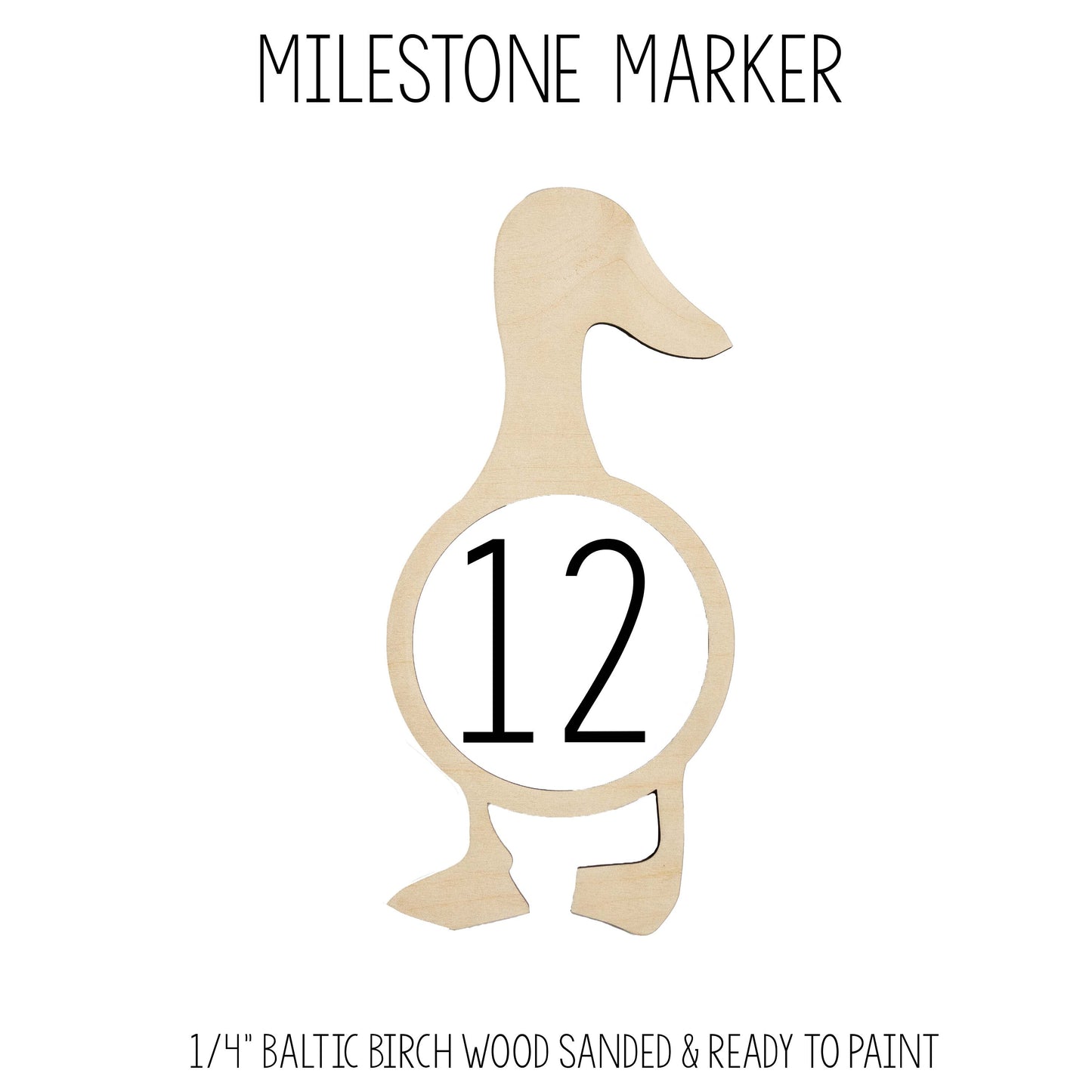 Girl Goose Milestone Blanket, B88