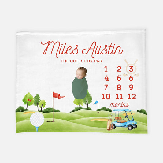 Golf Milestone Blanket, Gender Neutral B20