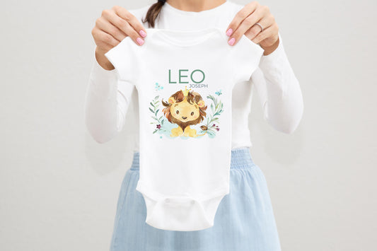 Lion Baby Bodysuit, Lion Bodysuit, S24