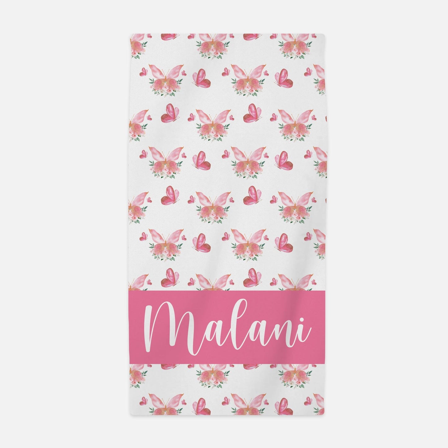 Pink Butterfly Beach Towel, G5