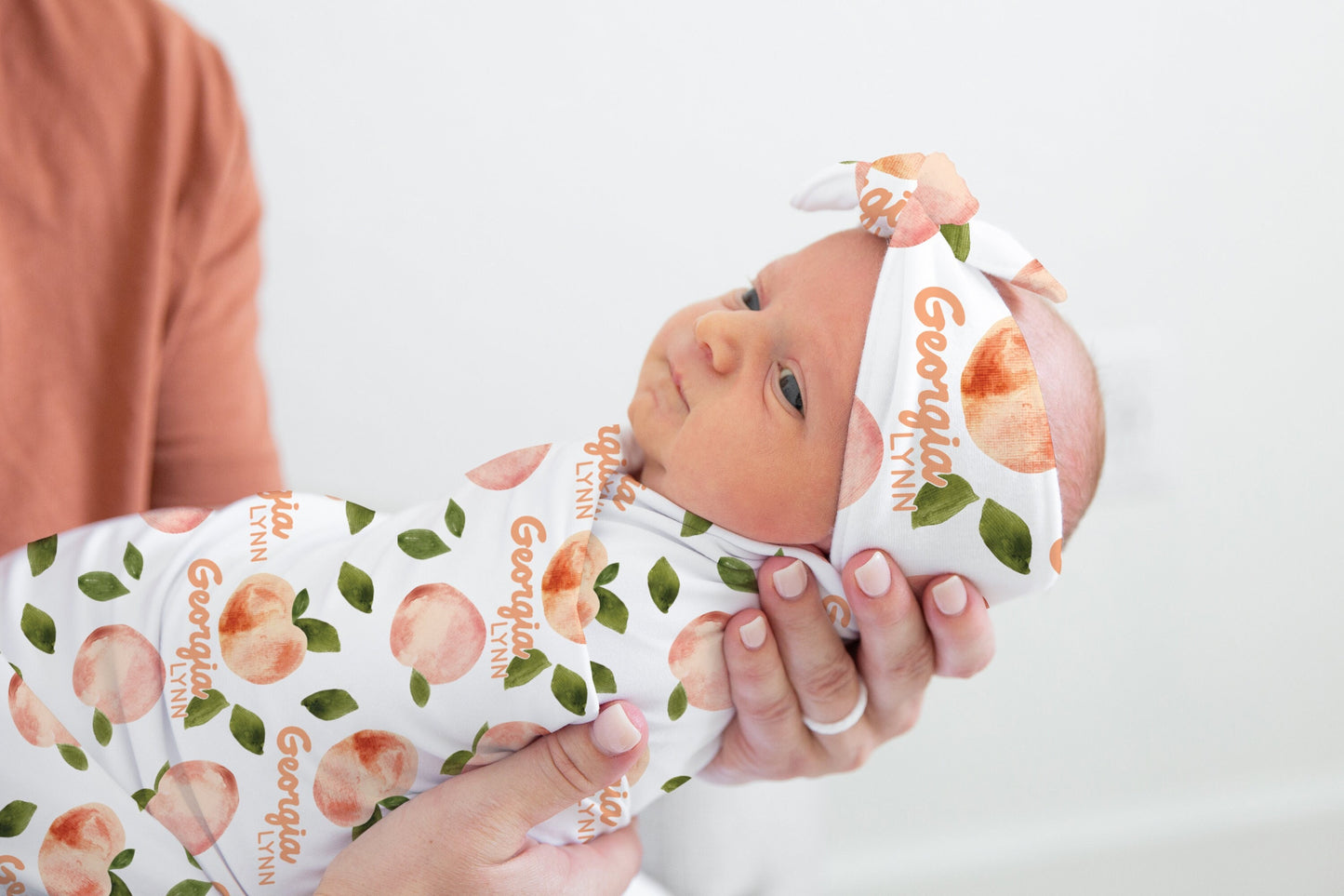 Peaches Swaddle Set, F49