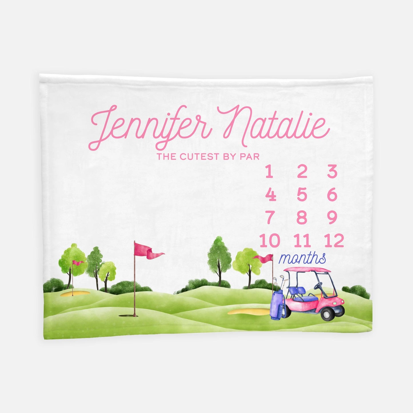 Girl Golf Milestone Blanket, G18