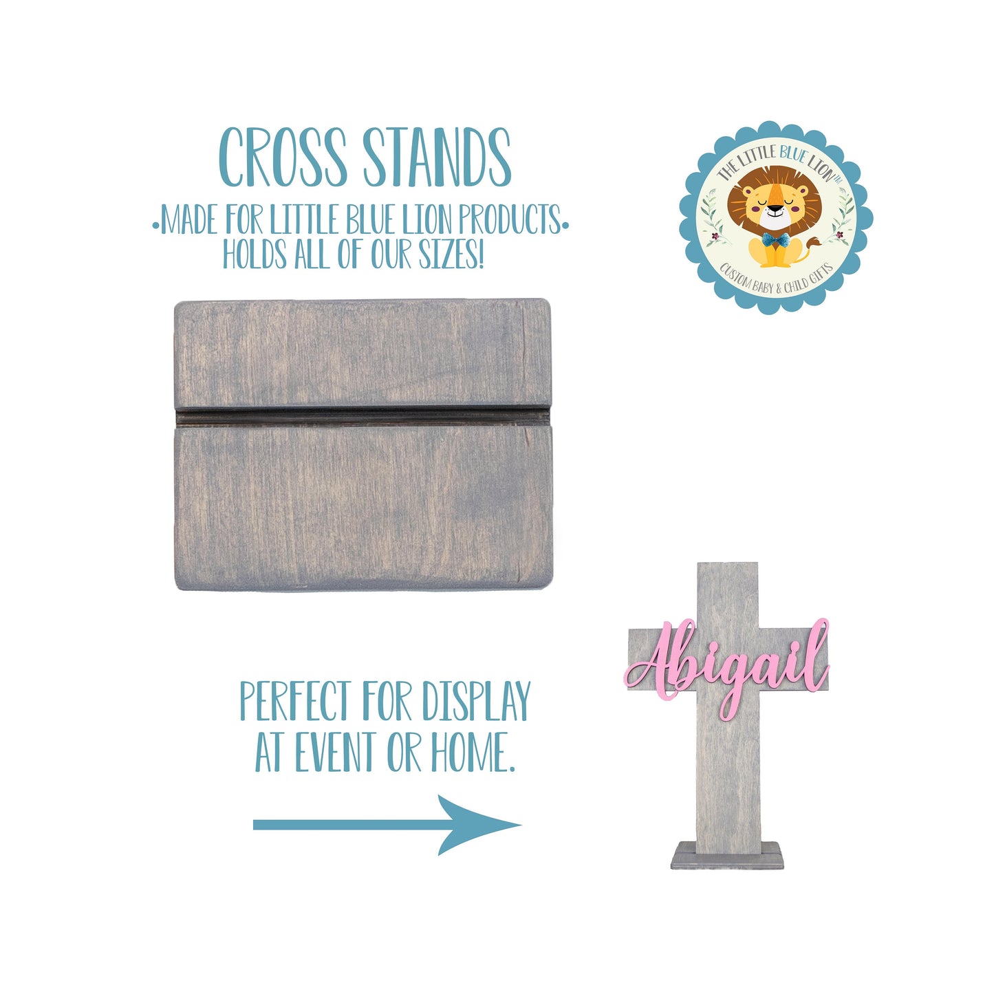 Cross Display Stand for The Little Blue Lion Wooden Crosses