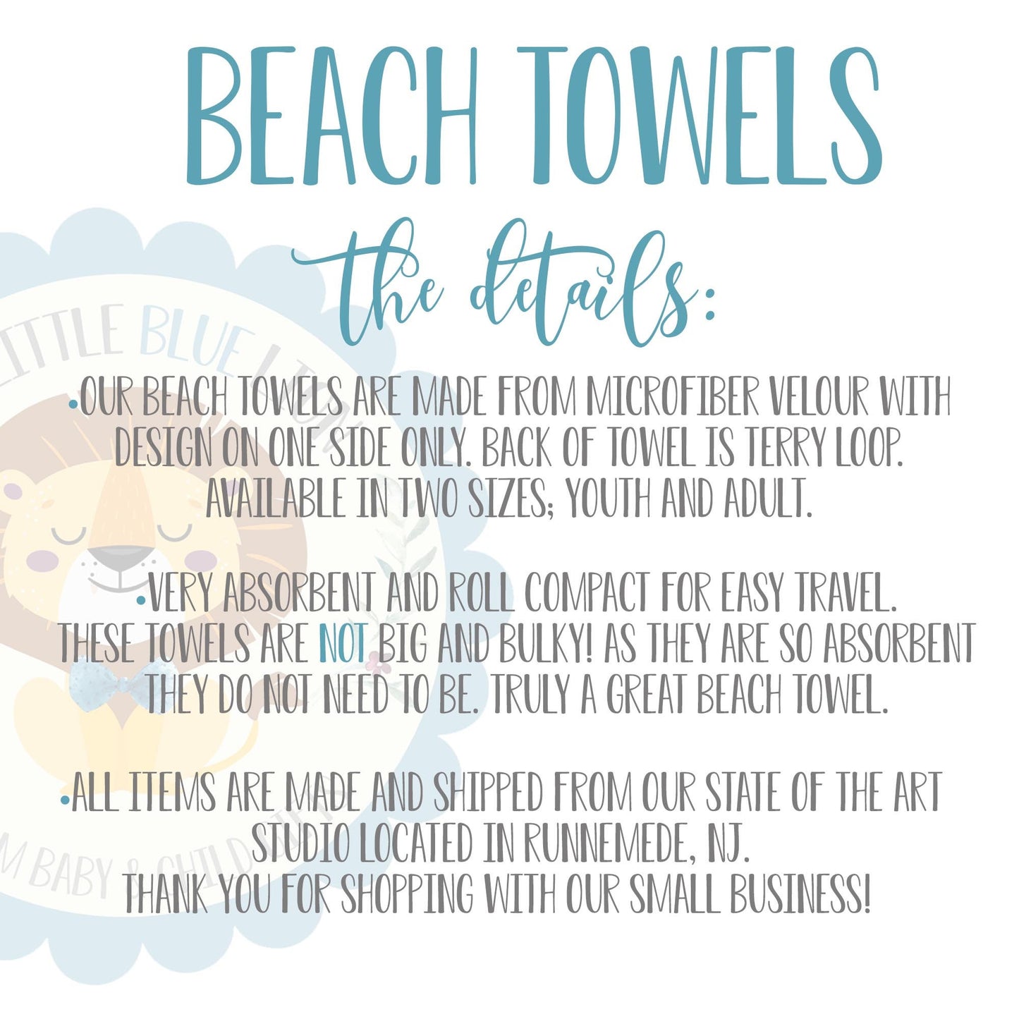 Violet Beach Towel, F72