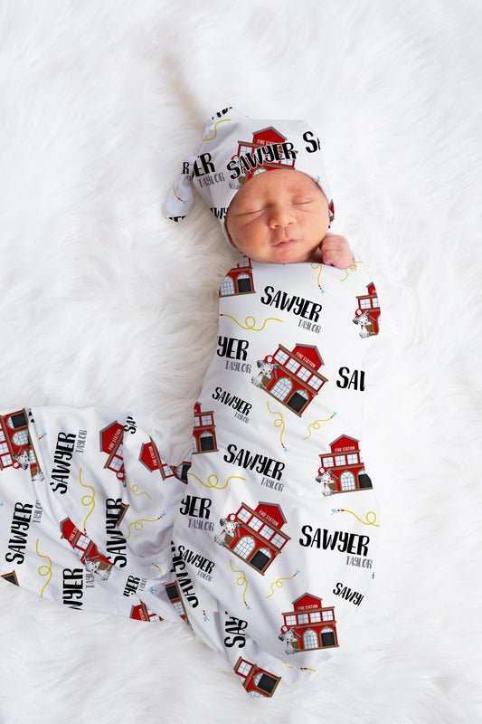 Fireman Swaddle Set
