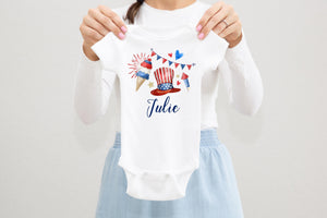 4th of July Baby Bodysuit, Firecracker Bodysuit B27