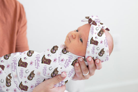 Cowgirl Swaddle Set, D9