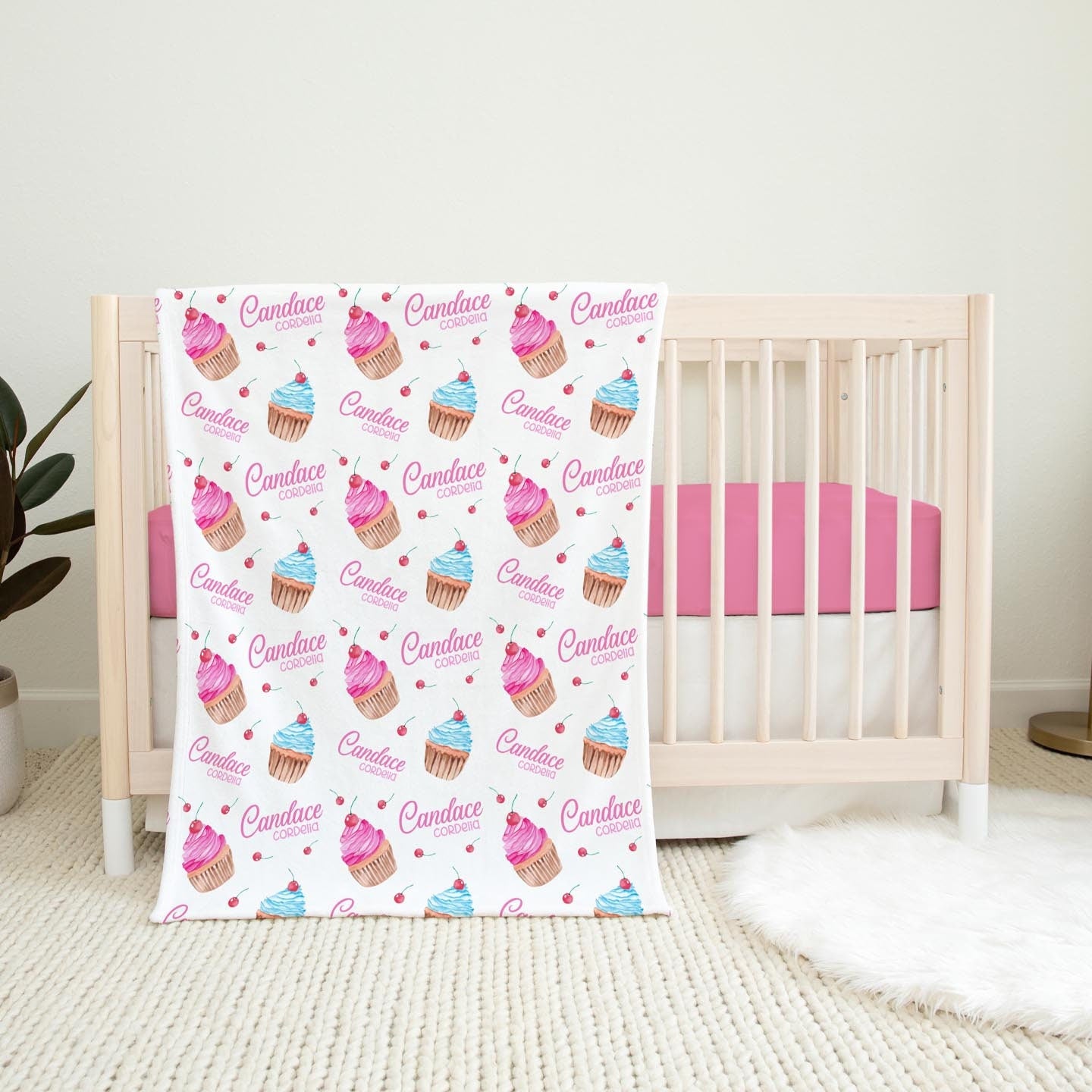 Cupcake Swaddle Set