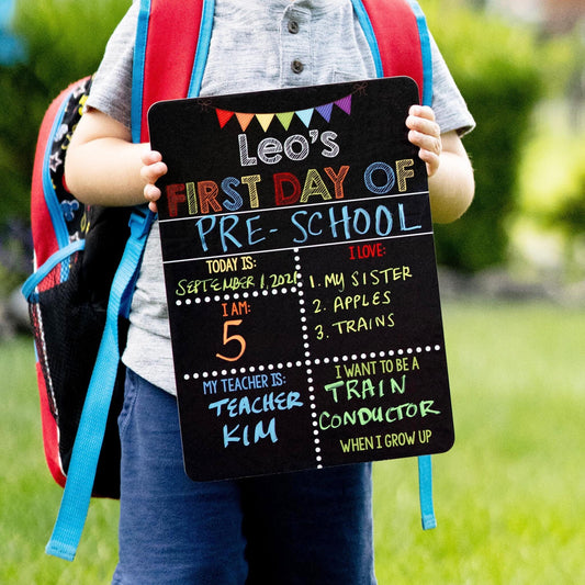 Reusable First and Last Day of School Sign, Liquid Chalk