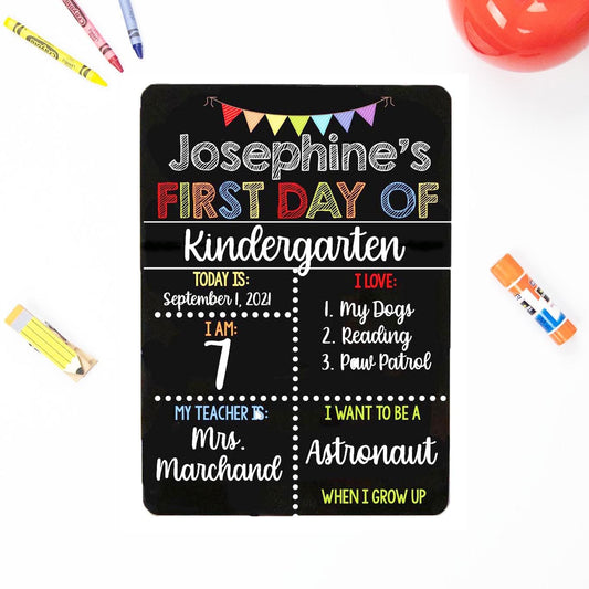 First Day of School Liquid Chalk Sign, Classic Primary School Sign Set