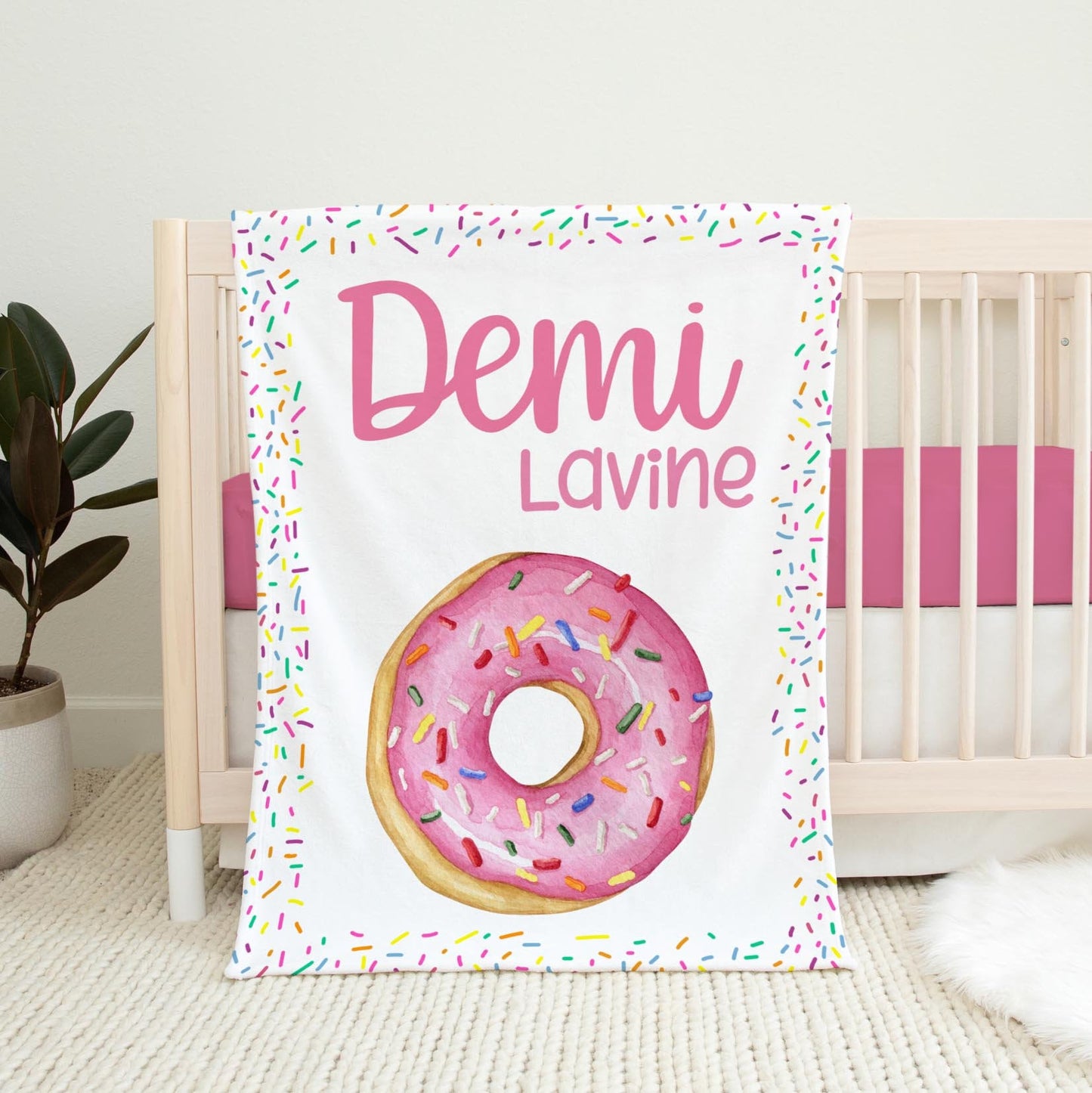 Donut Nursery Baby Blanket, G27