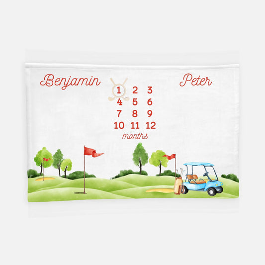 Golf Twin Milestone Blanket, B20