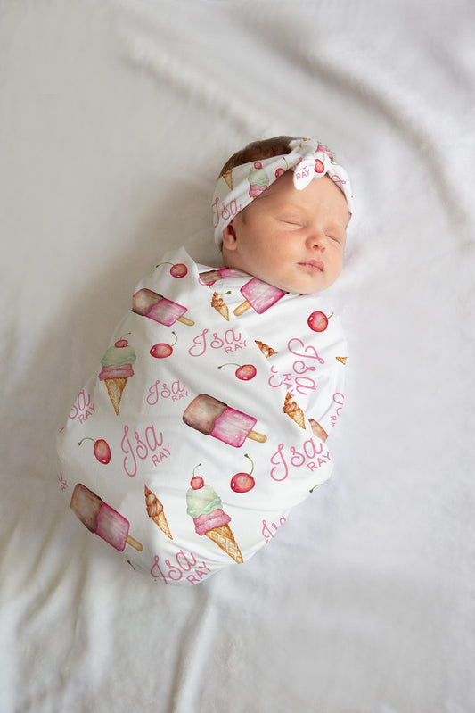 Ice Cream Swaddle Set