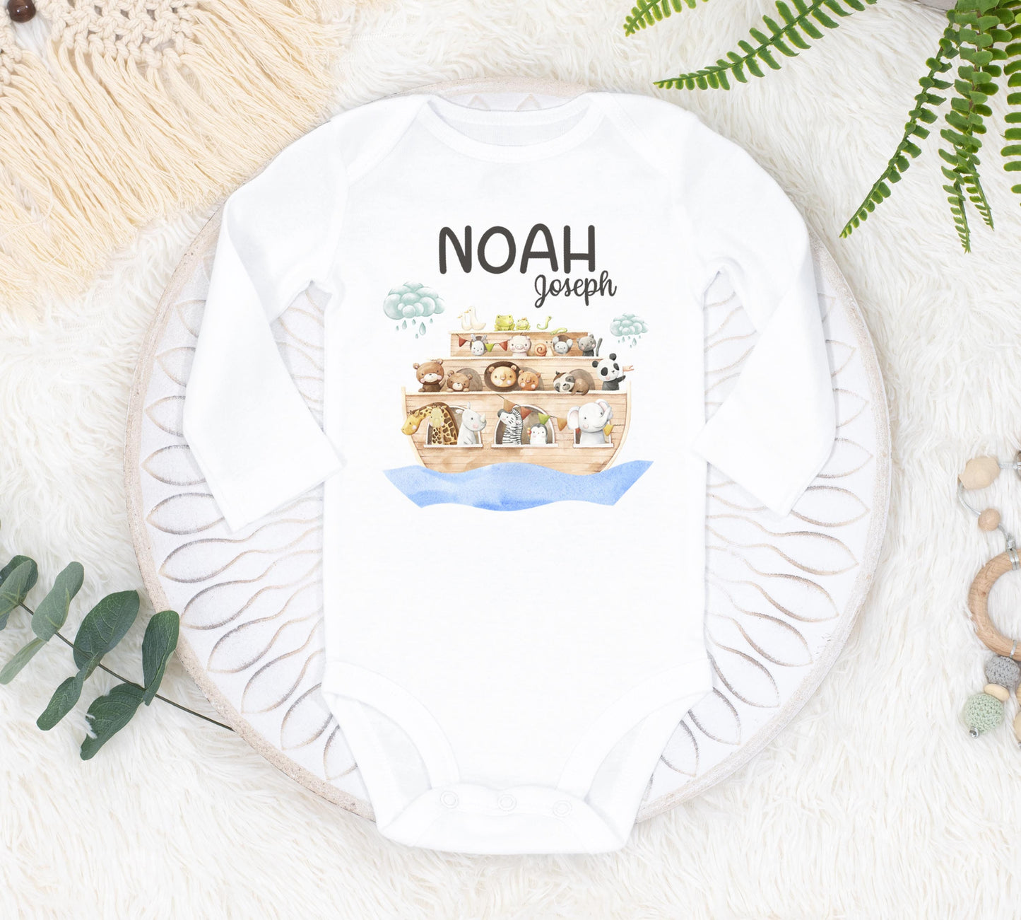 Noah's Ark Baby Bodysuit, S35