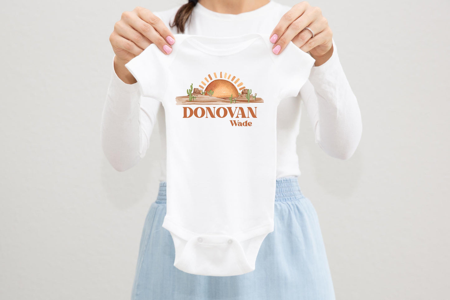 Desert Cactus Baby Bodysuit, D10