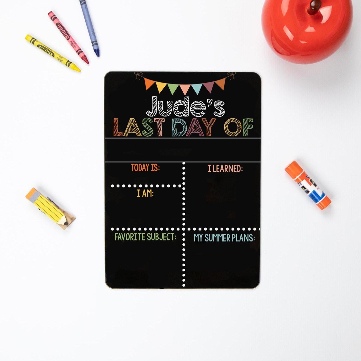 Reusable First and Last Day of School Sign, Liquid Chalk, Classic Boho