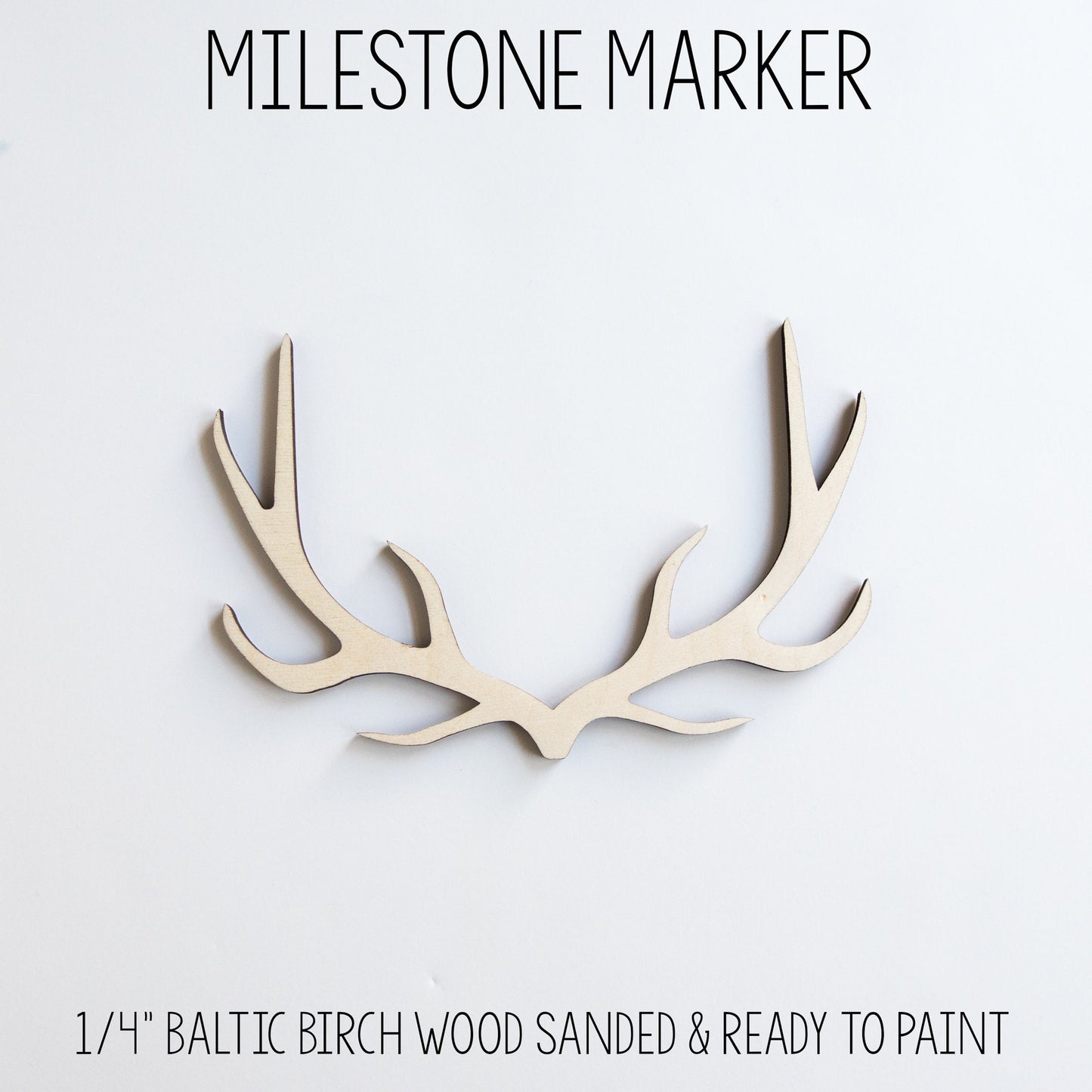 Buck Deer Antlers Milestone Blanket, W35