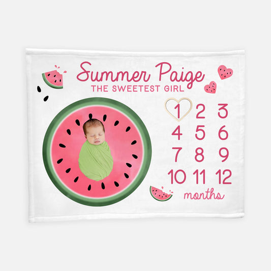 Watermelon Milestone Blanket, G29