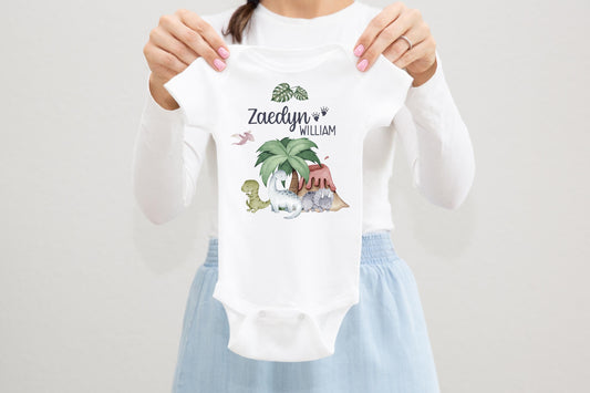 Dinosaur Baby Bodysuit, One Piece B23