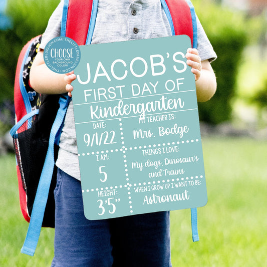 First Day of School Liquid Chalk Sign, Choose Your Own Color School Sign