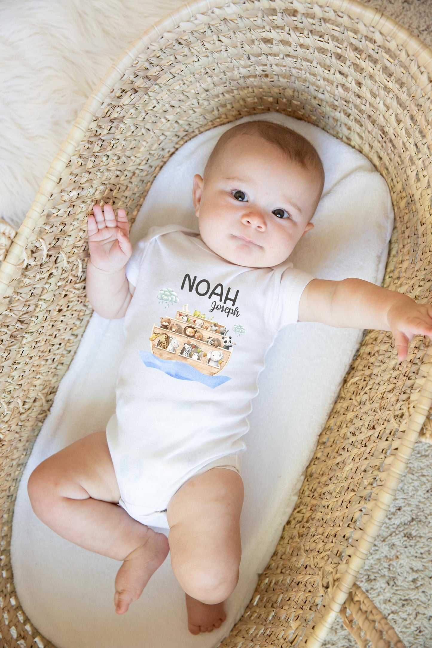 Noah's Ark Baby Bodysuit, S35