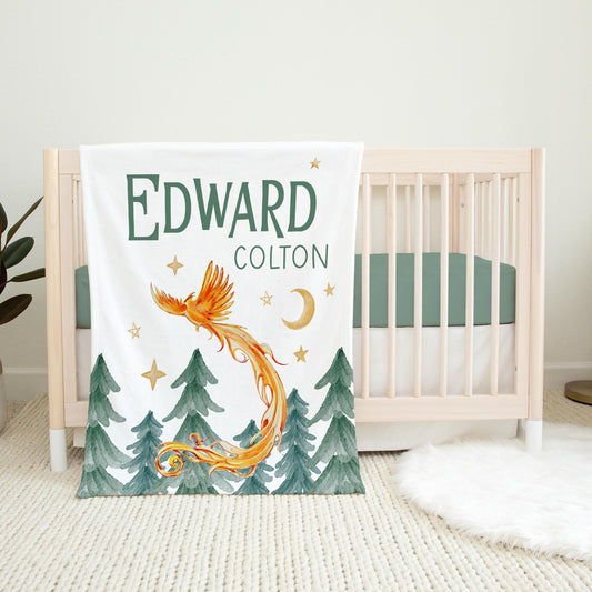 Personalized Phoenix Baby Blanket, Fantasy B30