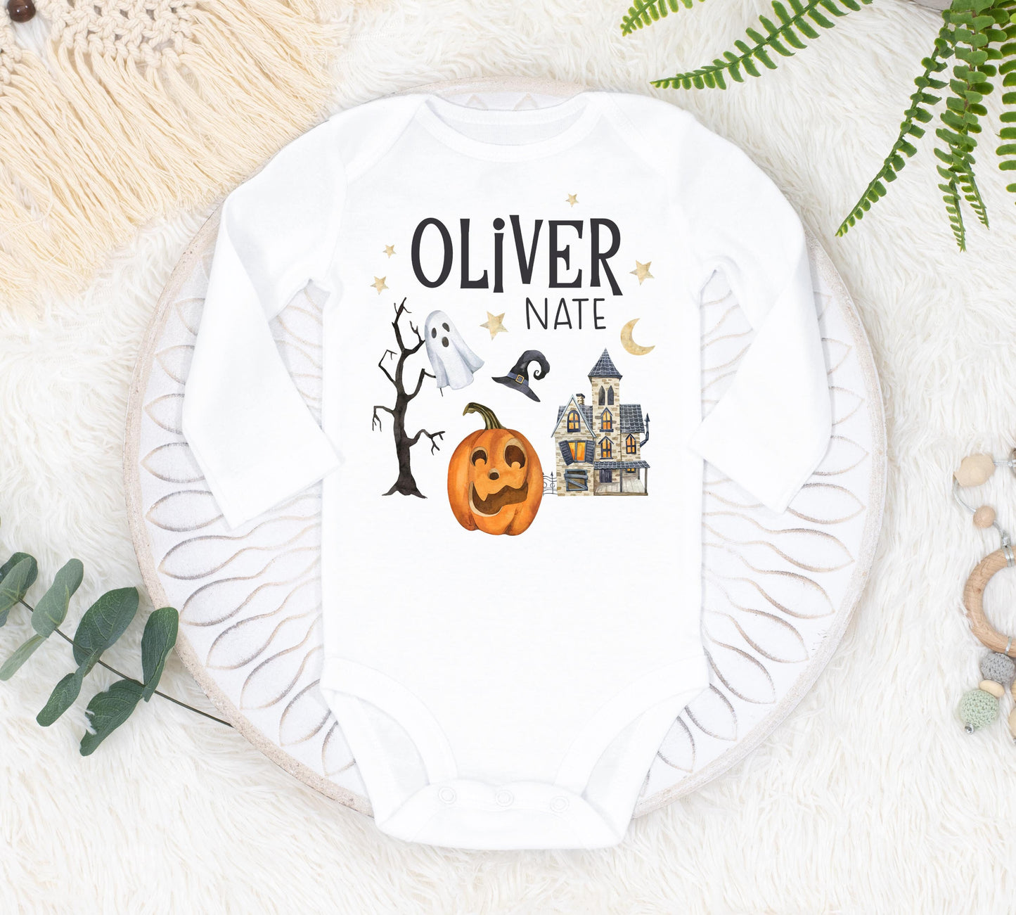 Halloween Baby Bodysuit, Halloween Bodysuit, Baby Shower Gift, Pregnancy Reveal Baby Shirt, Baby One Piece, Halloween Outfit B32