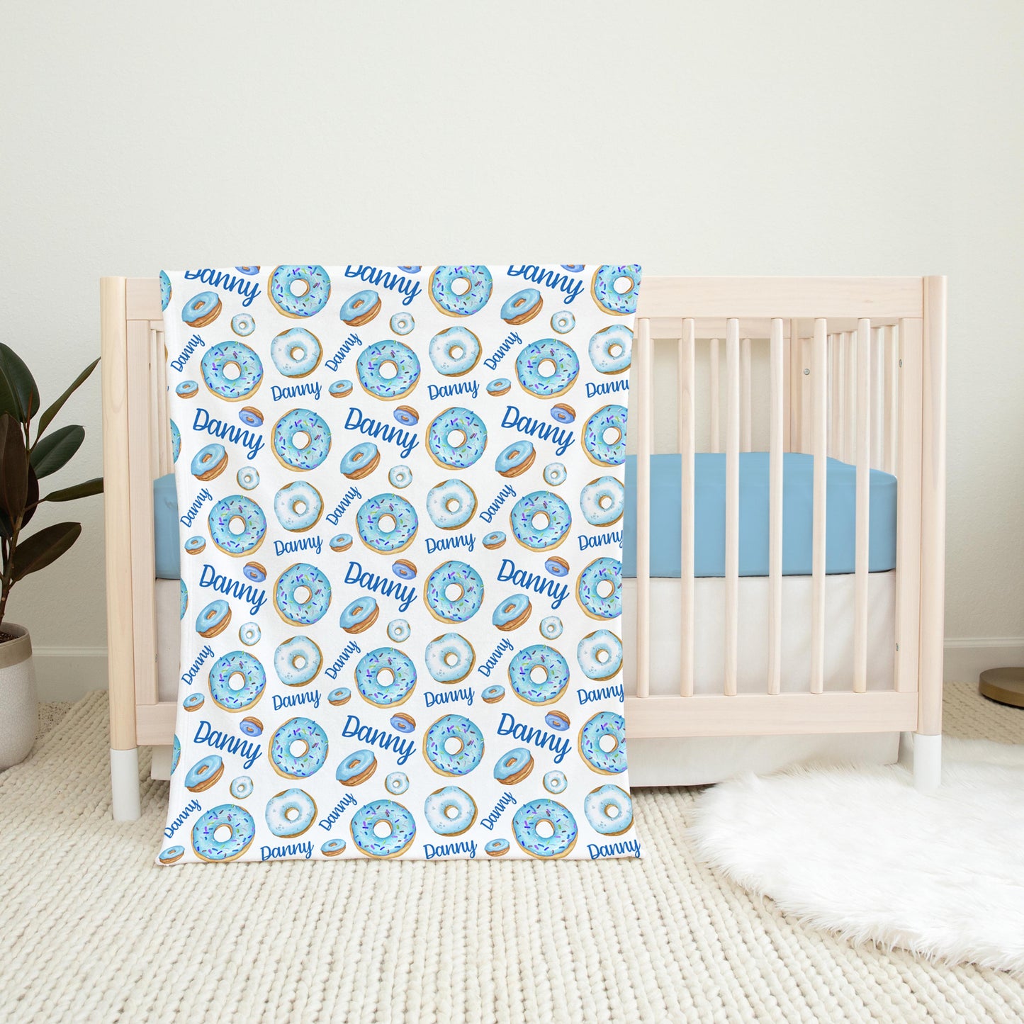 Blue Donut Swaddle Set, B29