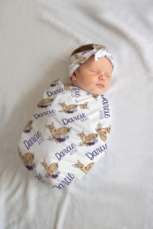 Deer Swaddle Set, W33