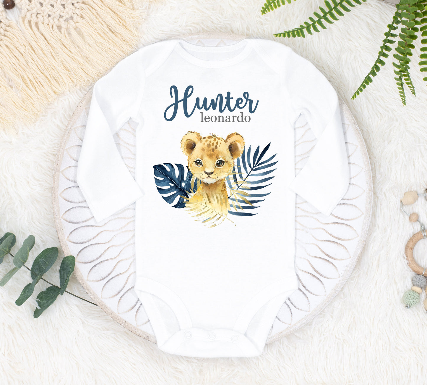 Lion Baby Bodysuit, S31