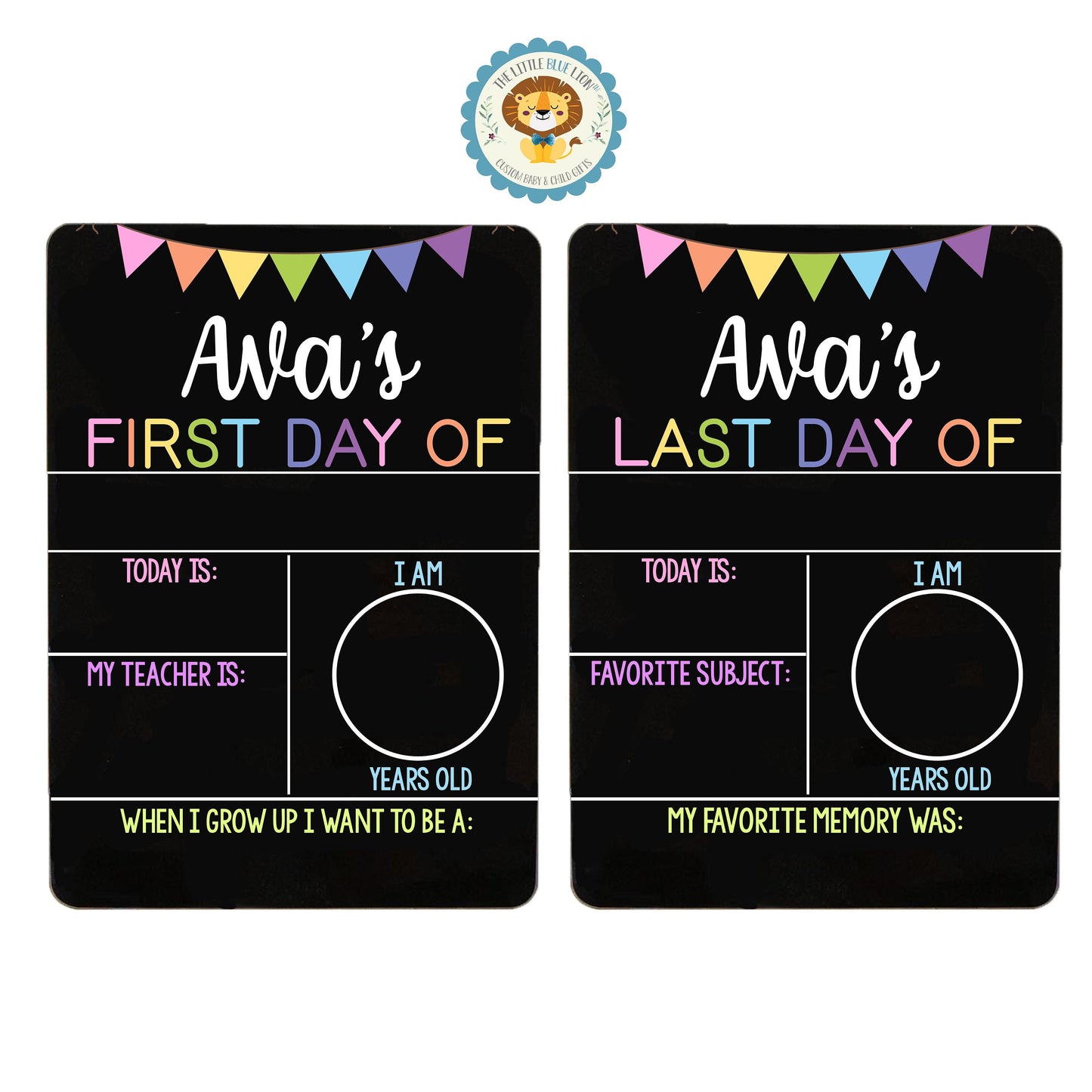 First Day of School Liquid Chalk Sign, Pastel Theme