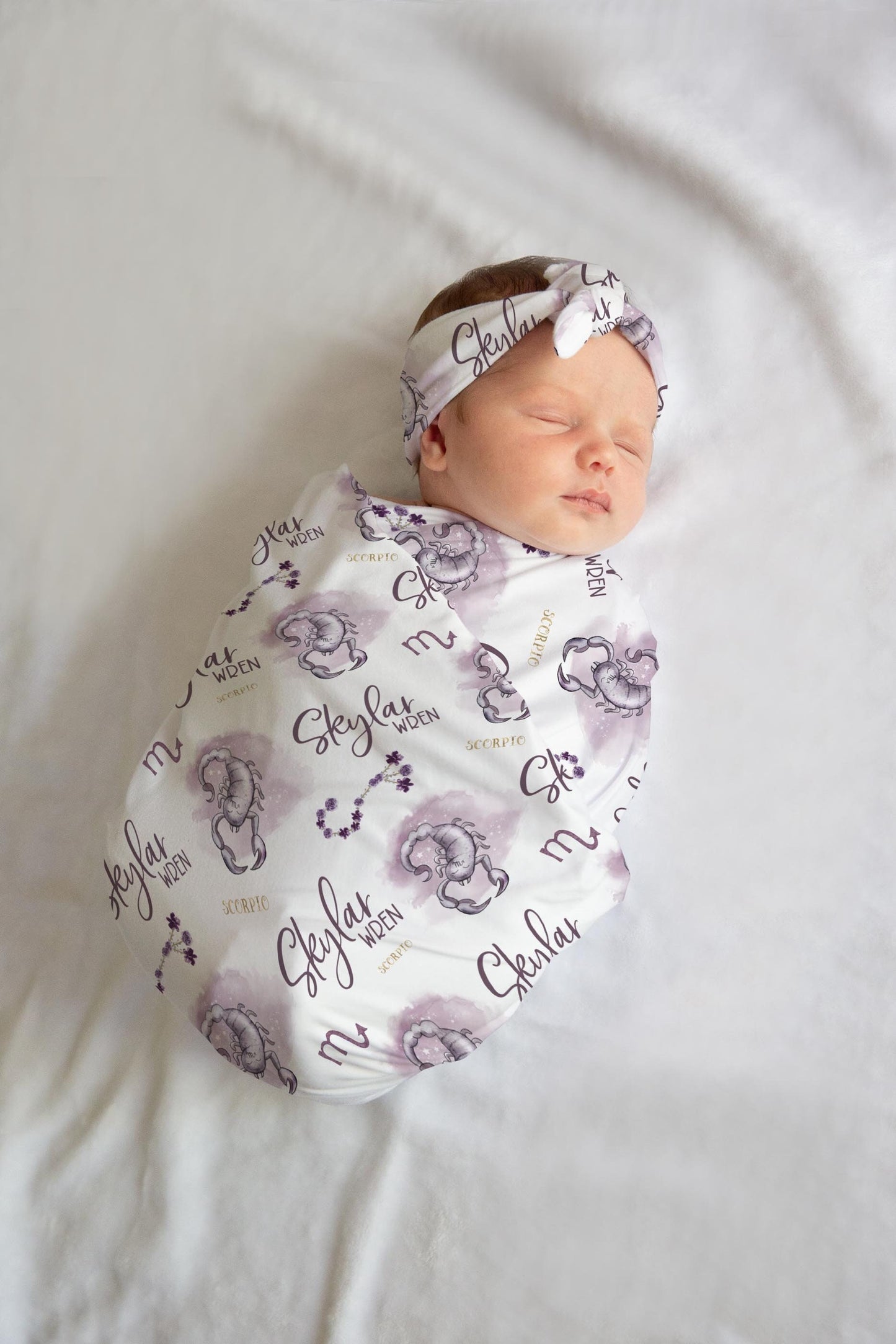 Scorpio Zodiac Sign Symbol Swaddle Set