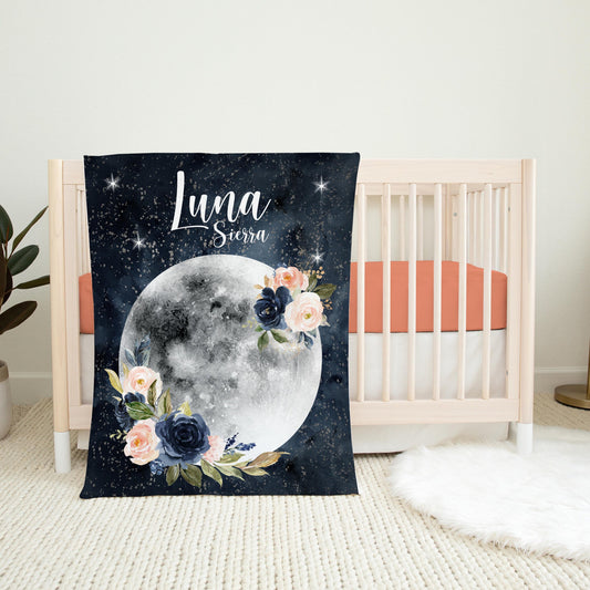 Luna Blanket, Floral Girl Blanket T49