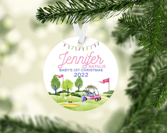 Golf Baby First Christmas Ornament, G18