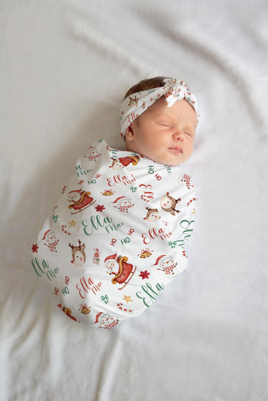 Christmas Santa Swaddle Set