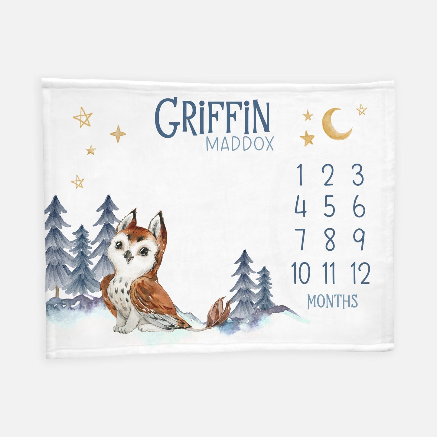 Griffin Baby Milestone Blanket, Baby Boy B42