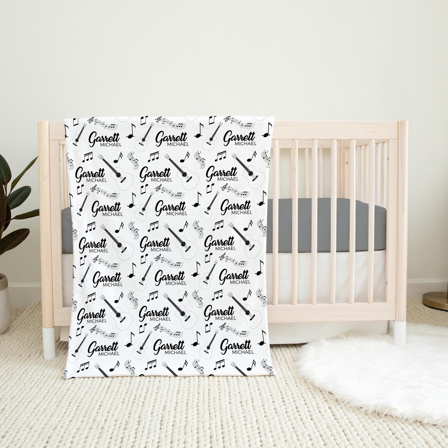 Guitar Swaddle Set, Music B39