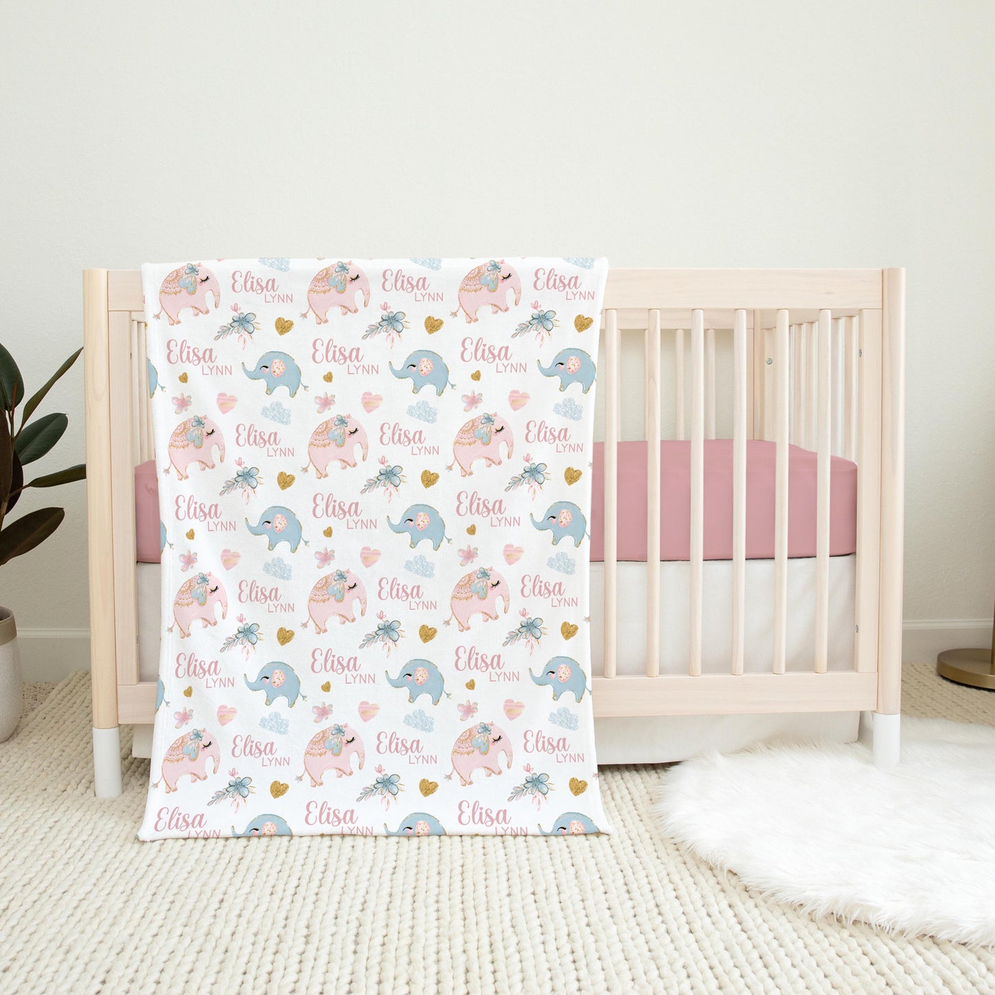 Elephant Swaddle Set, S41