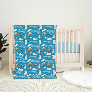 Arctic Animal Swaddle Set, Polar Bear Blanket B45