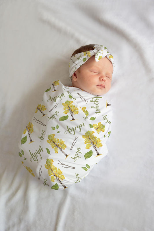 Aspen Tree Swaddle Set, W41