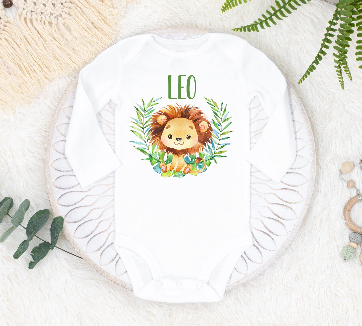 Lion Baby Bodysuit, S3